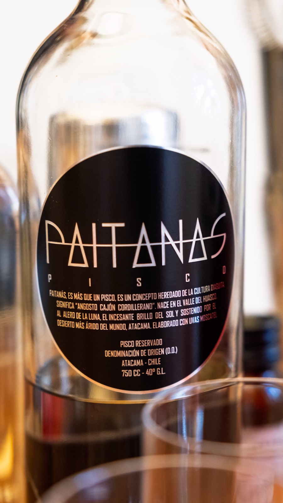 Paitanás pisco up close